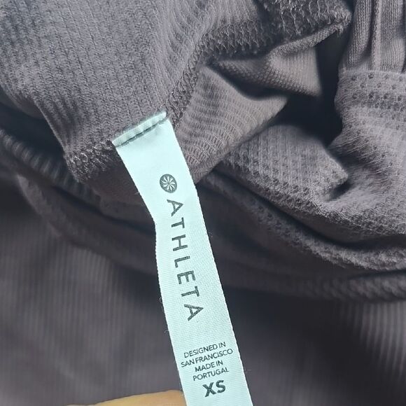 Athleta -1757 Women's Flurry Balaclava Rib Mix Solid Smoked Almond Brown Size XS - Picture 4 of 10